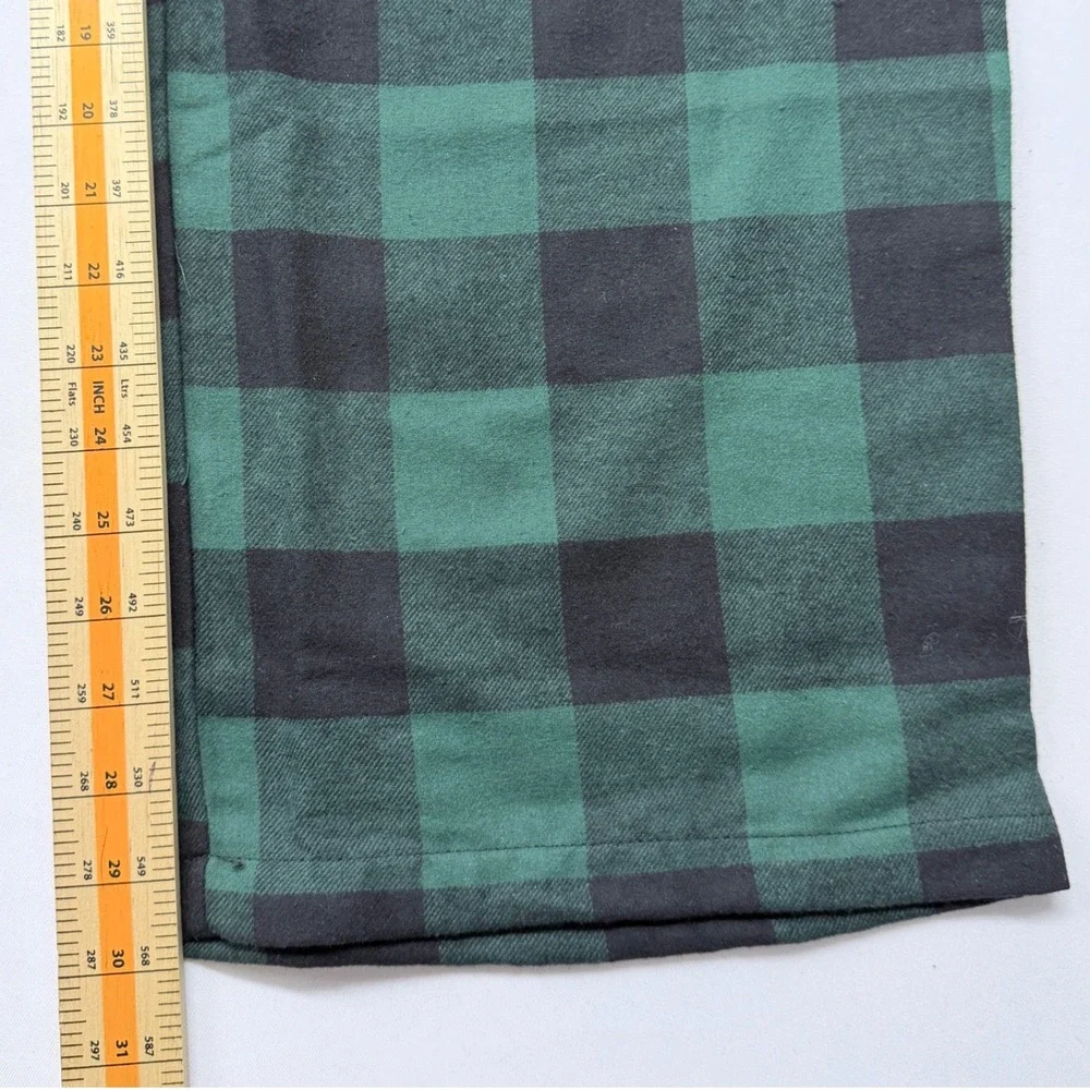 Sonoma Goods for Life XXL Green Black Buffalo Check Flannel Pajama Pants NEW